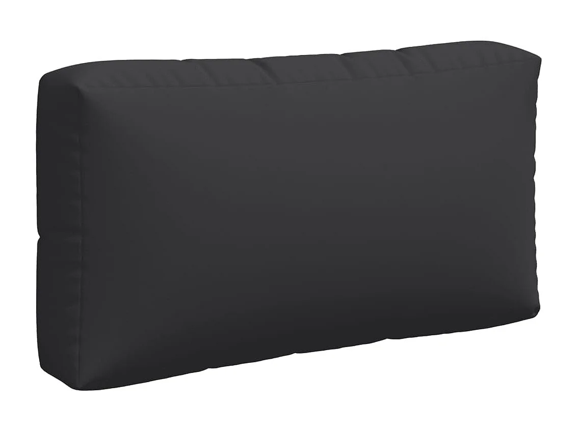 Coussins de palette 3 pièces noir tissu