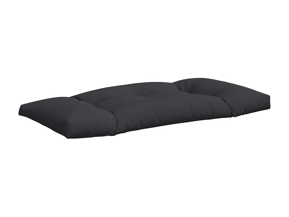 Coussins de palette 3 pièces noir tissu