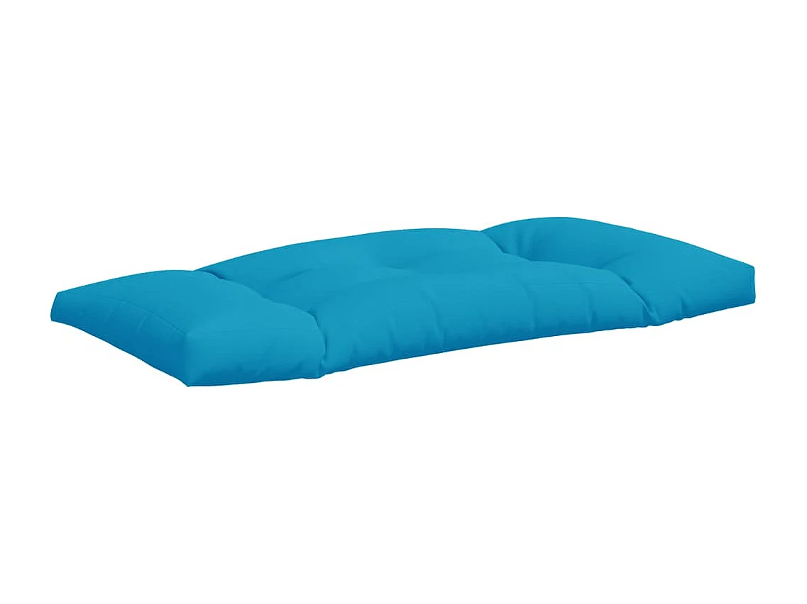 Coussins de palette lot de 2 bleu clair tissu