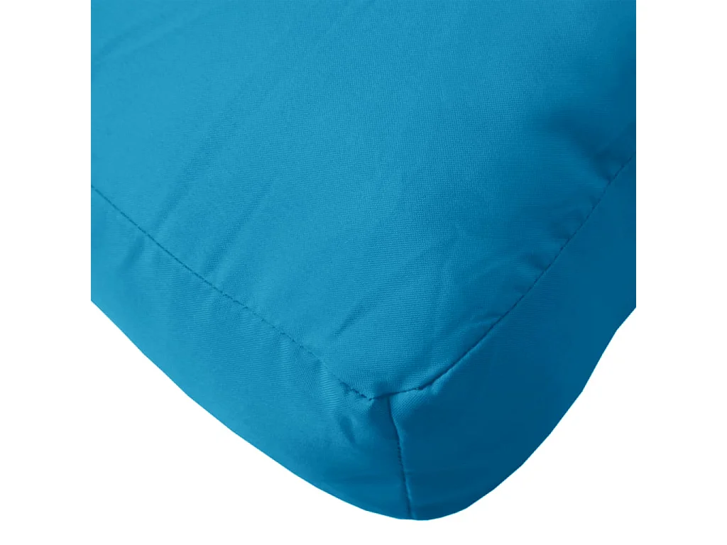Coussins de palette lot de 2 bleu clair tissu