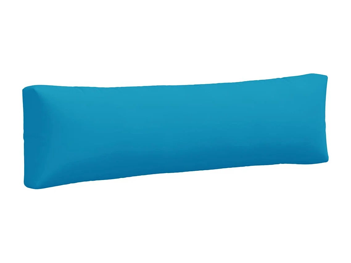 Coussins de palette lot de 2 bleu clair tissu