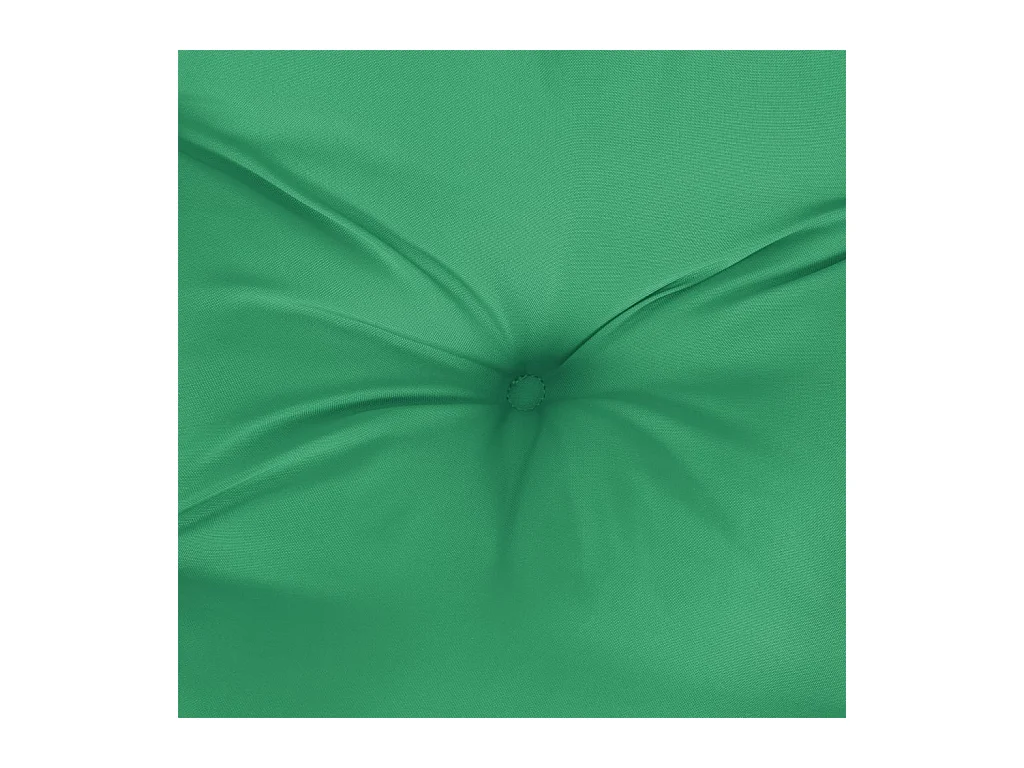 Coussin de palette vert 60x60x12 cm tissu