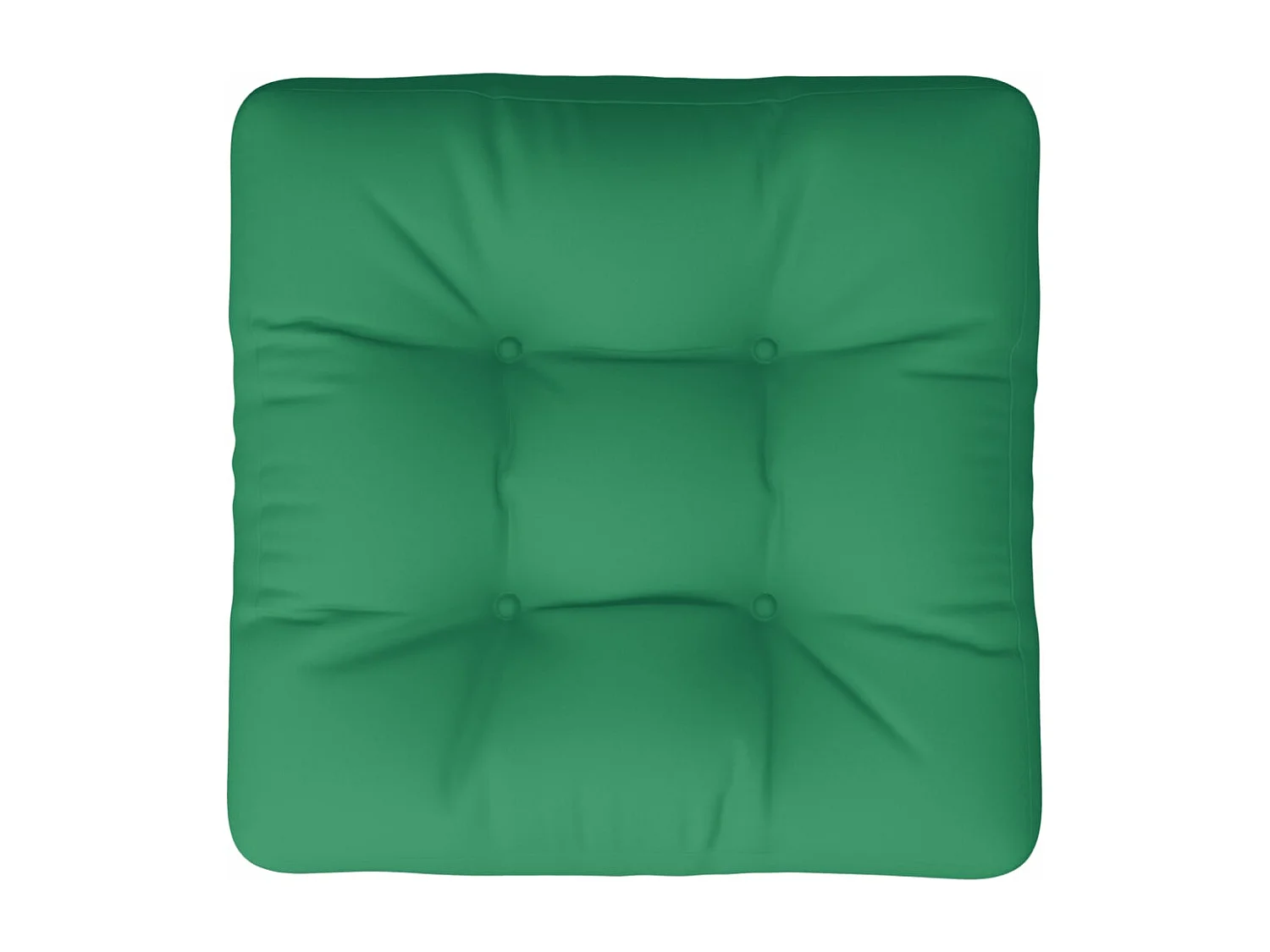 Coussin de palette vert 60x60x12 cm tissu