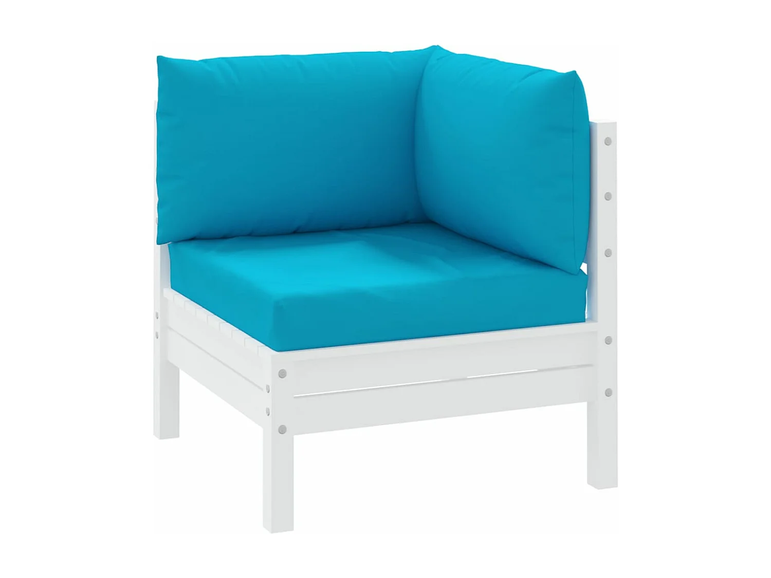 Coussins de palette 3 pièces bleu clair tissu oxford