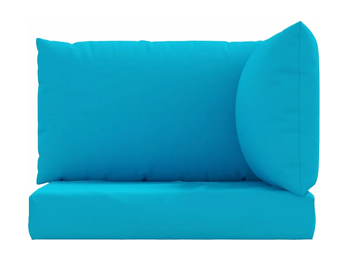 Coussins de palette 3 pièces bleu clair tissu oxford