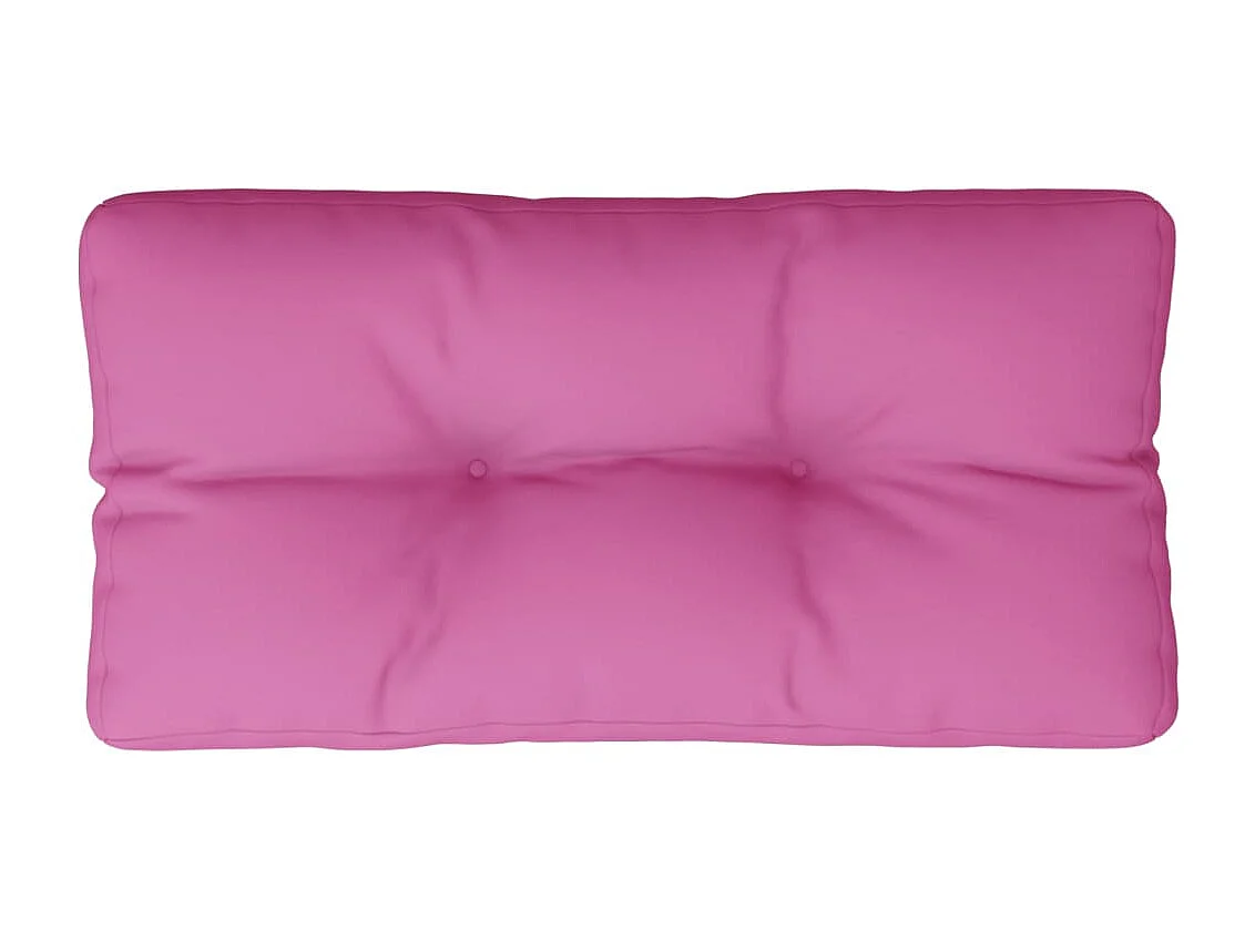 Coussin de palette rose 80x40x12 cm tissu