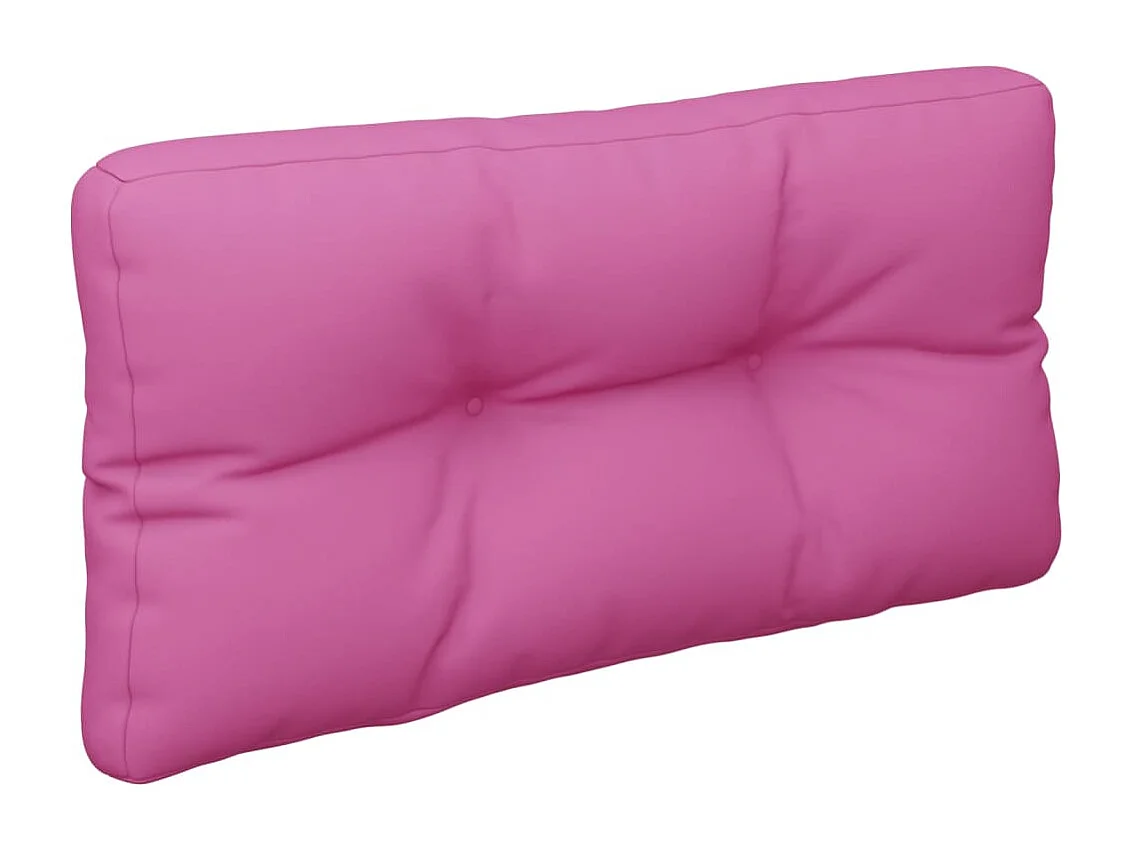 Coussin de palette rose 80x40x12 cm tissu