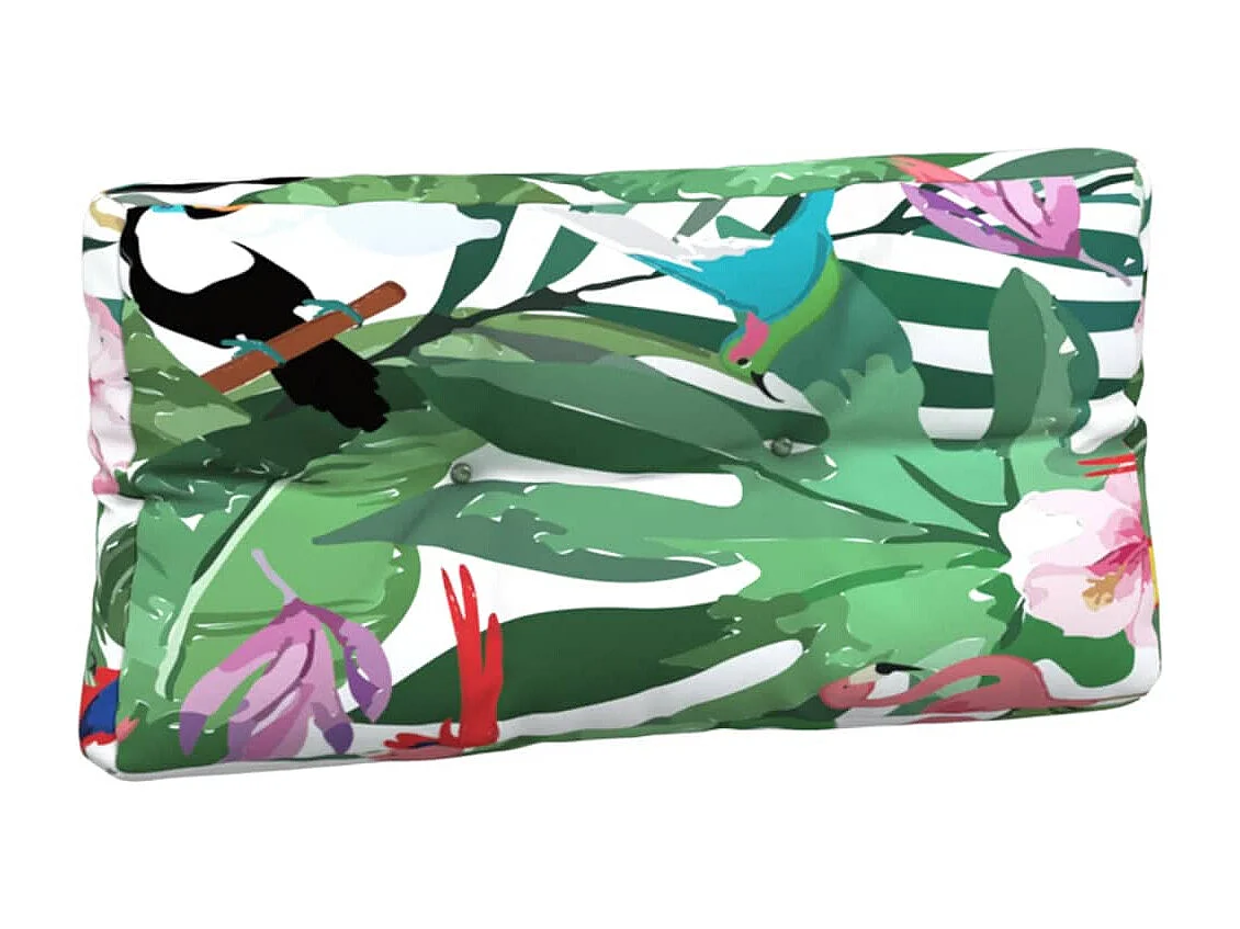 Almofadões para móveis de paletes 7 peças tecido multicolor