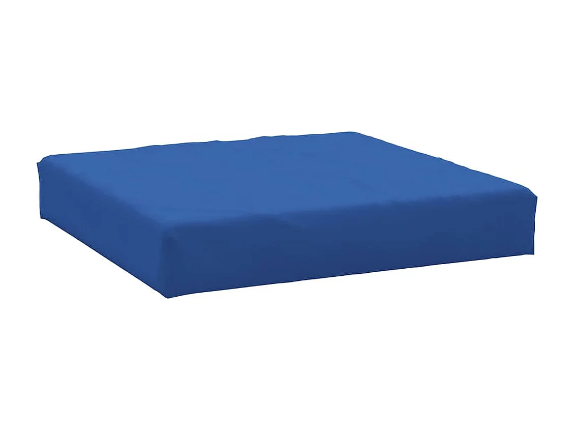 Coussin de palette bleu tissu oxford