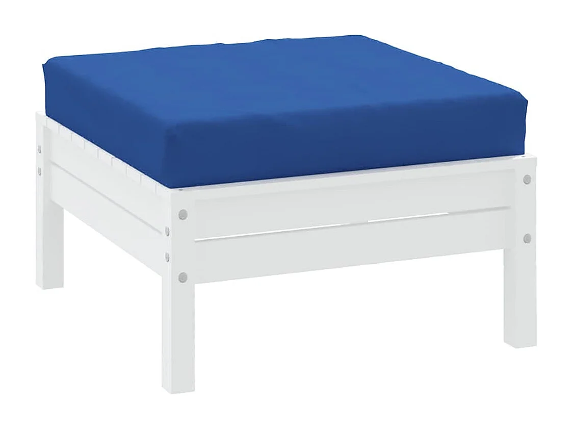 Coussin de palette bleu tissu oxford