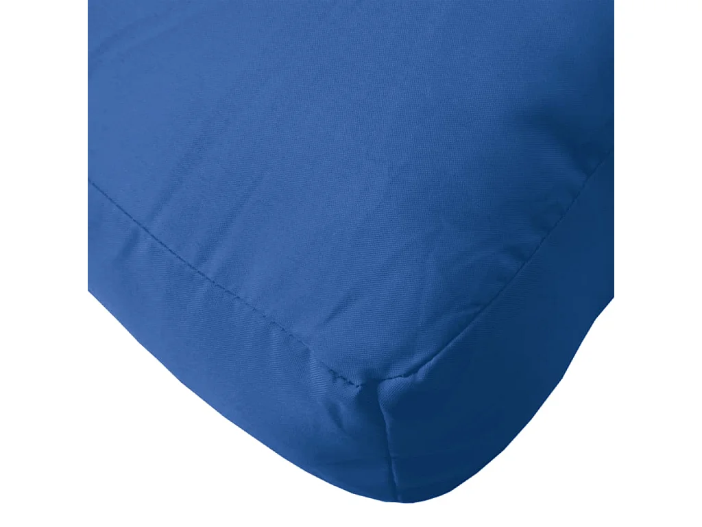 Coussin de palette bleu tissu oxford