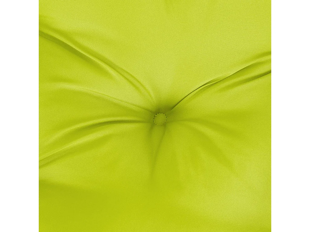 Coussin de palette vert brillant 80x80x12 cm tissu