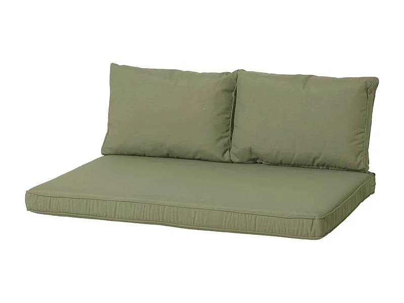 Conjunto de almofadões para paletes Panama verde salva