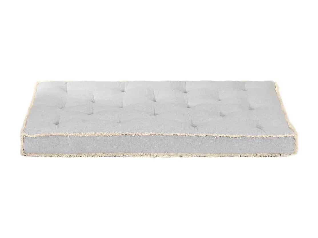 Bankkussen pallet 120x80x10 cm grijs