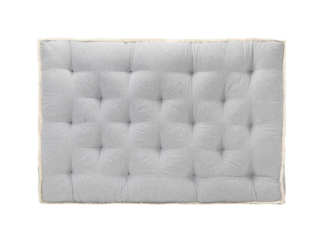 Coussin de canapé palette Gris 120x80x10 cm