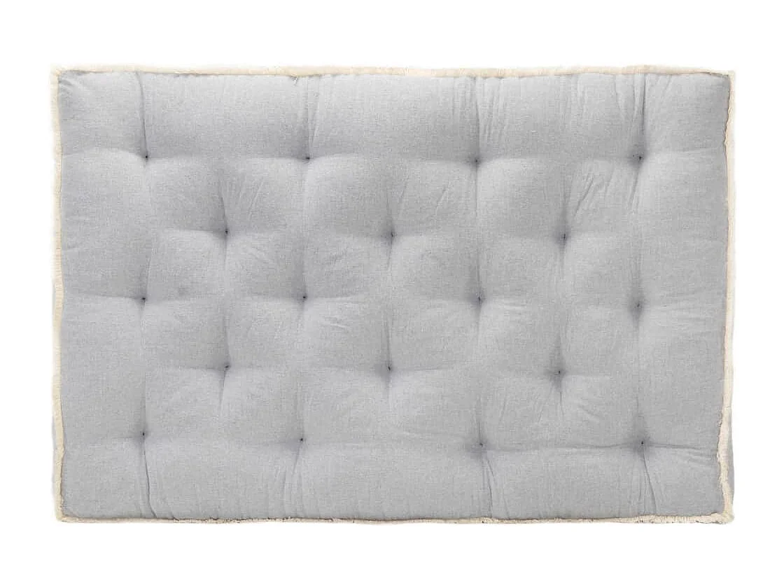 Coussin de canapé palette Gris 120x80x10 cm