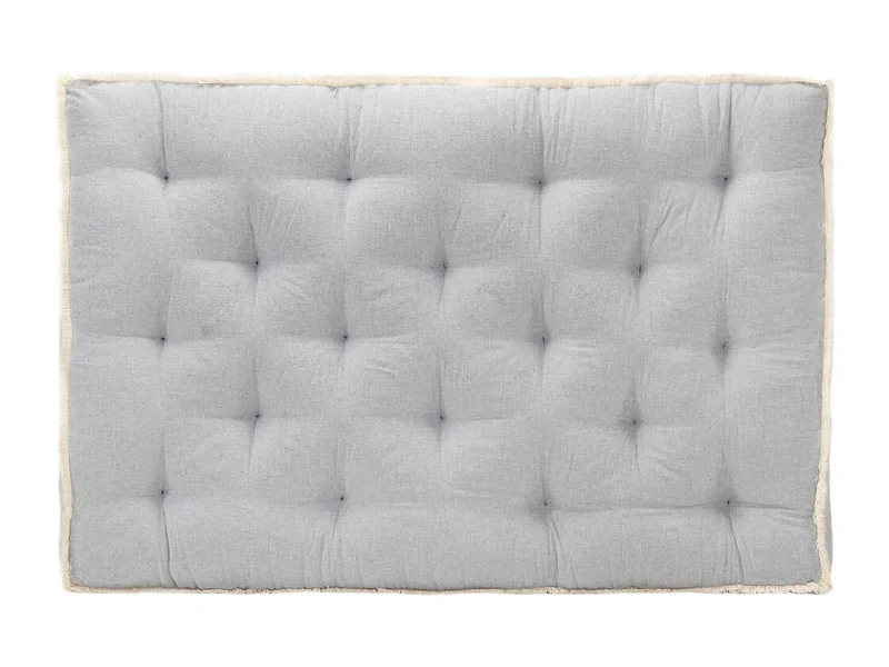 Bankkussen pallet 120x80x10 cm grijs