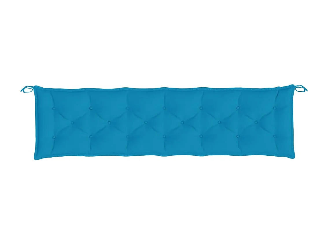 Coussin de banc de jardin bleu clair 200x50x7 cm tissu oxford