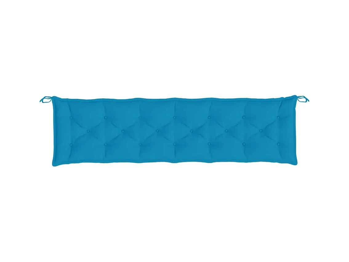 Coussin de banc de jardin bleu clair 200x50x7 cm tissu oxford
