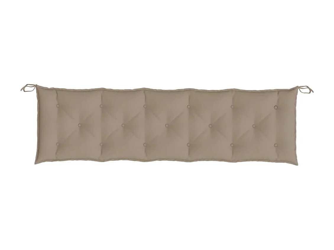 Coussin de banc de jardin taupe 180x50x7 cm tissu oxford