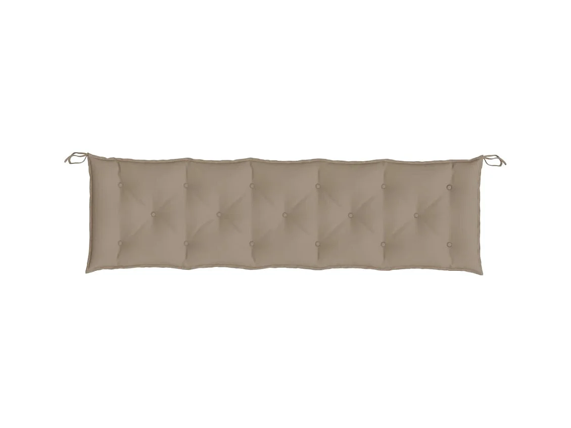 Coussin de banc de jardin taupe 180x50x7 cm tissu oxford