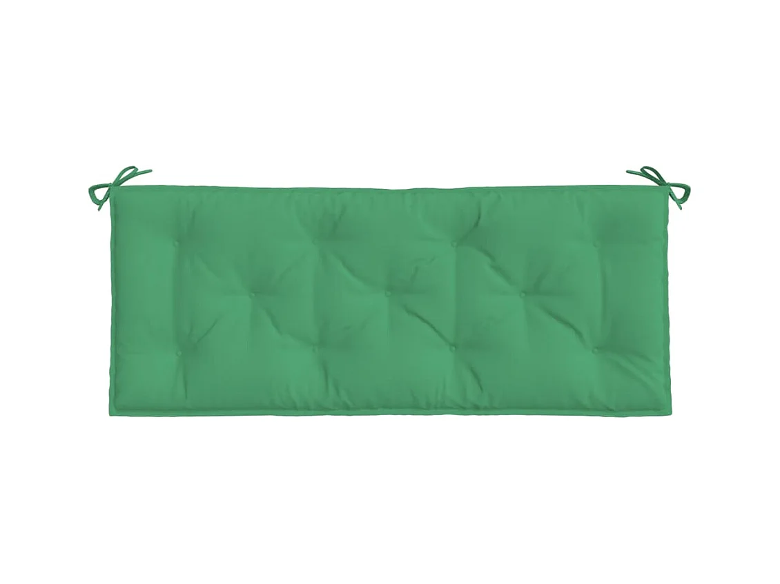 Coussin de banc de jardin vert 120x50x7 cm tissu oxford