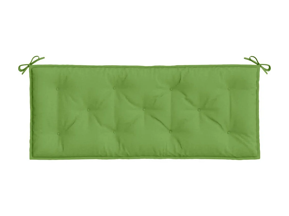 Coussin de banc de jardin vert mélangé 120x50x7 cm tissu