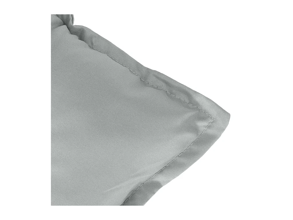 Coussins de banc de jardin lot de 2 gris clair mélangé tissu