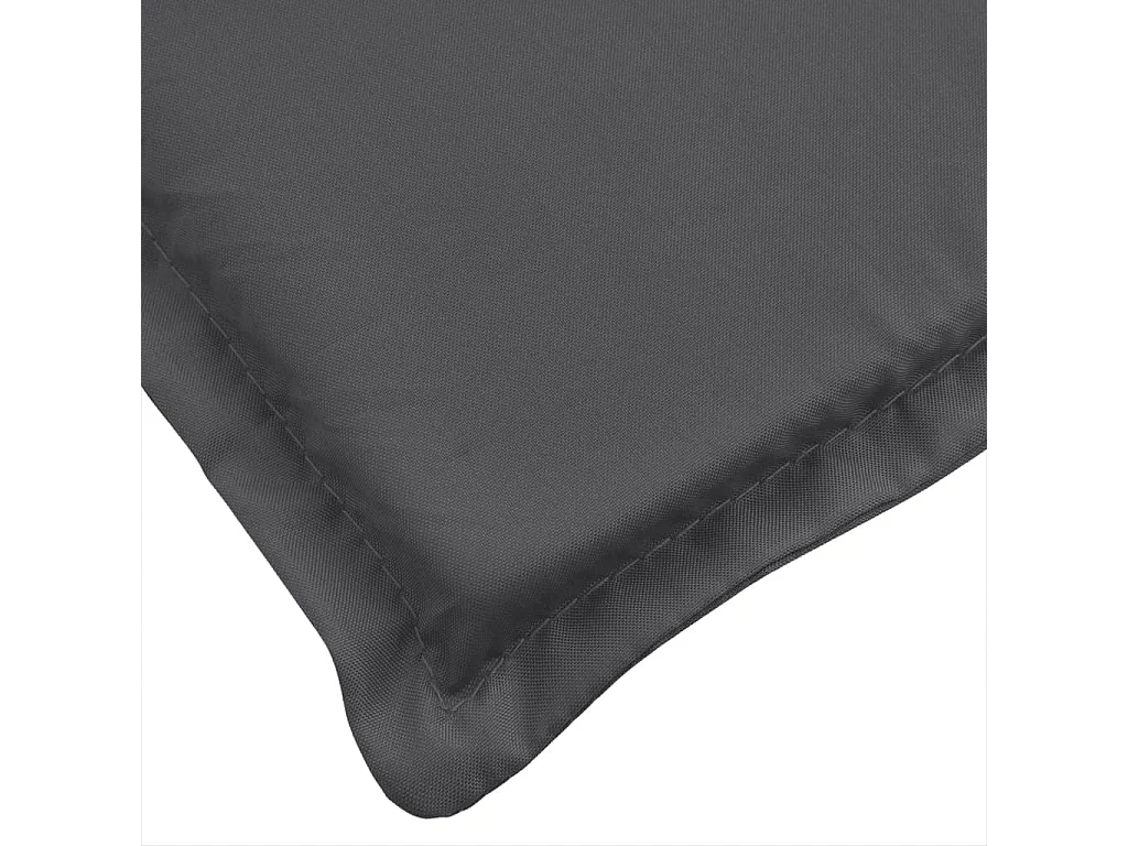 Coussin de banc de jardin anthracite mélangé 150x50x7 cm tissu