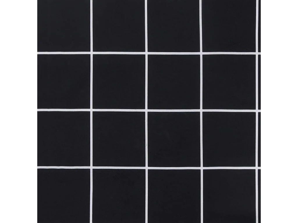 Coussin de banc de jardin carreaux noir 150x50x3cm tissu oxford