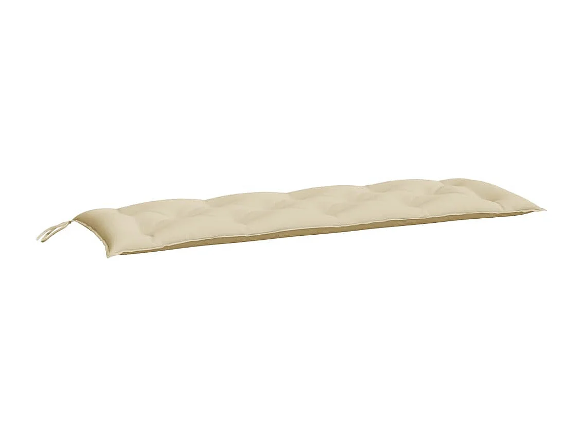 Coussins de banc de jardin 2 pièces beige 150x50x7 cm tissu Oxford