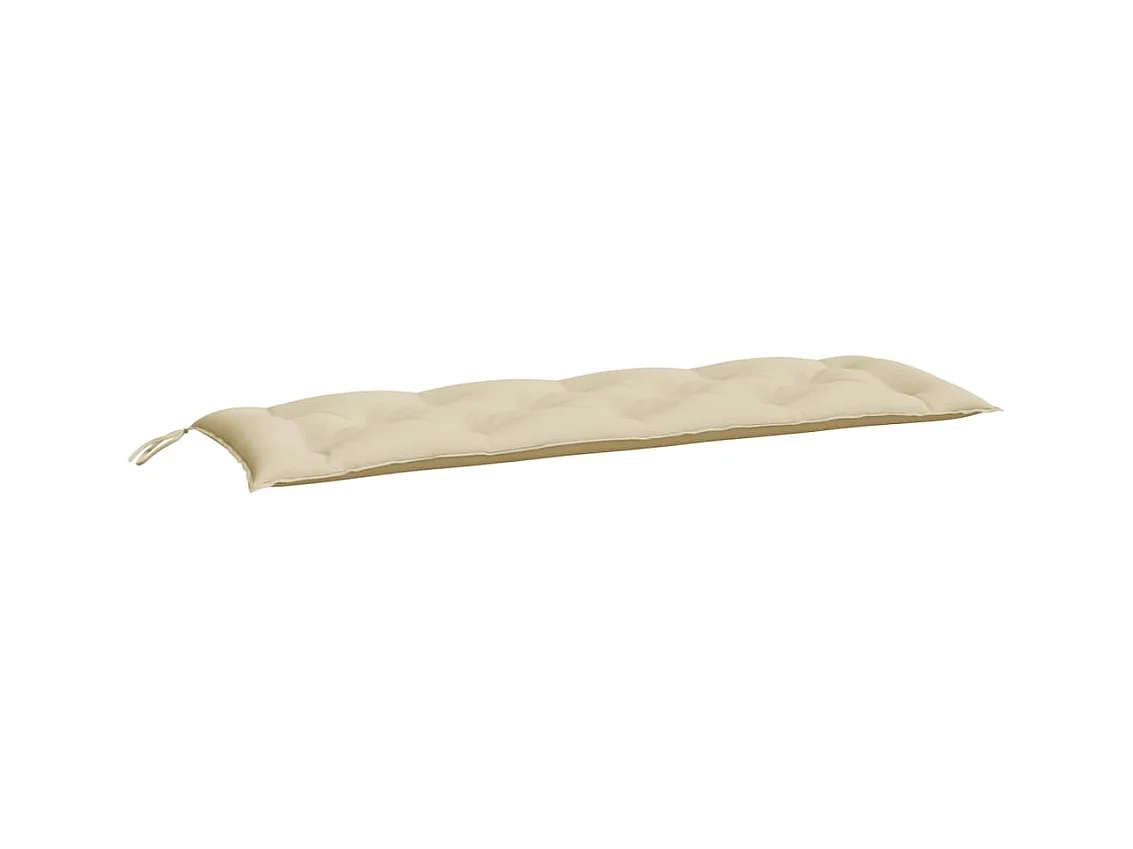 Coussins de banc de jardin 2 pièces beige 150x50x7 cm tissu Oxford