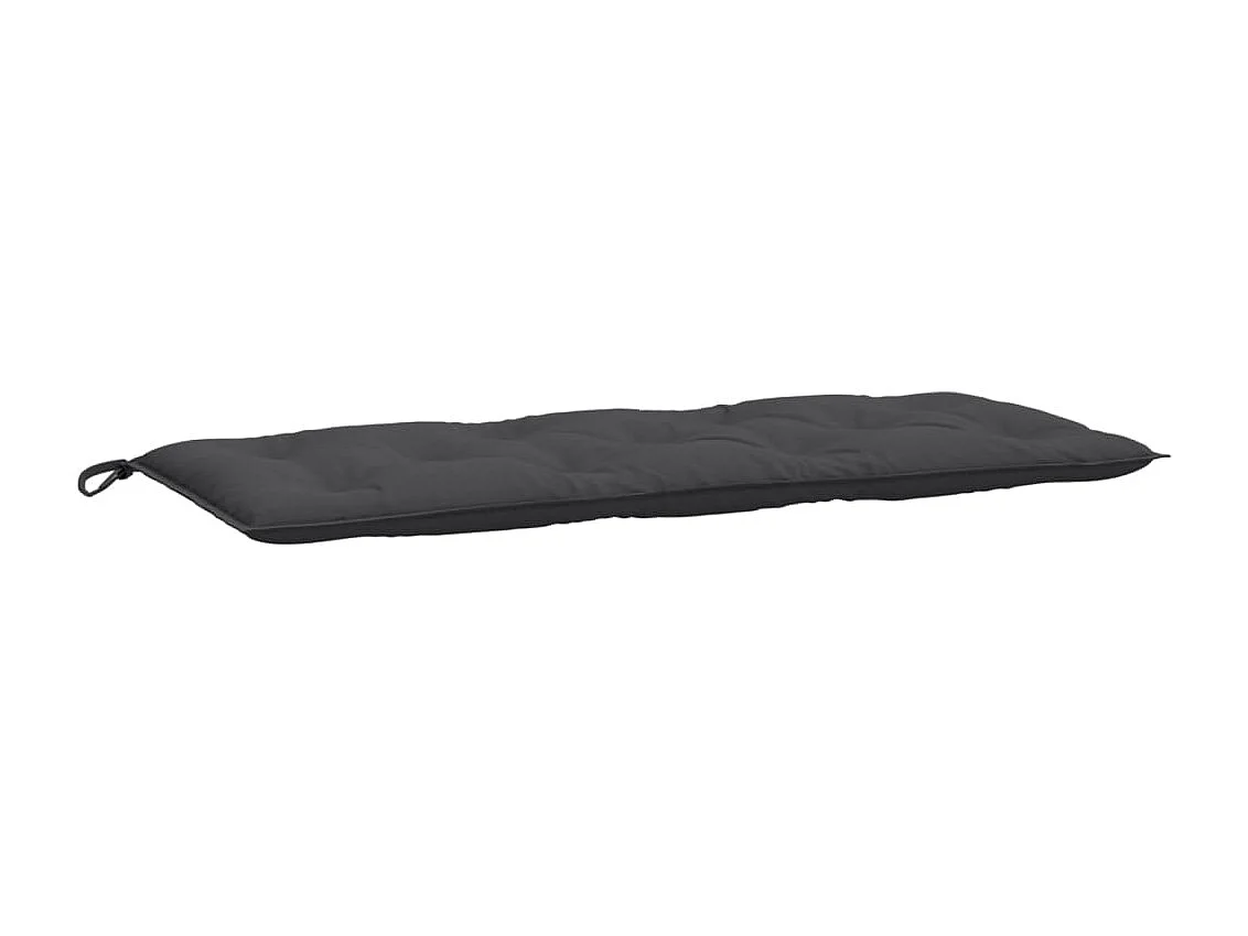 Coussin de banc de jardin anthracite mélangé 120x50x7 cm tissu