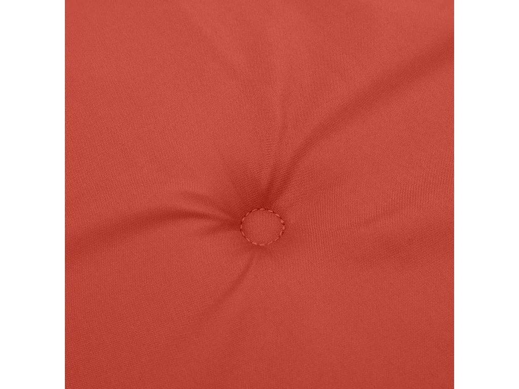 Coussins de banc de jardin lot de 2 rouge mélangé tissu