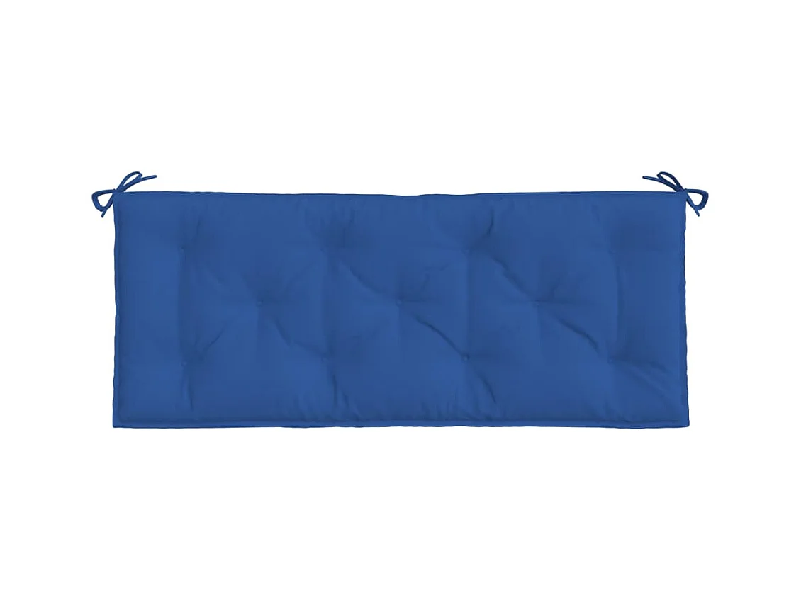 Coussins de banc de jardin 2 pièces bleu 120x50x7 cm tissu Oxford