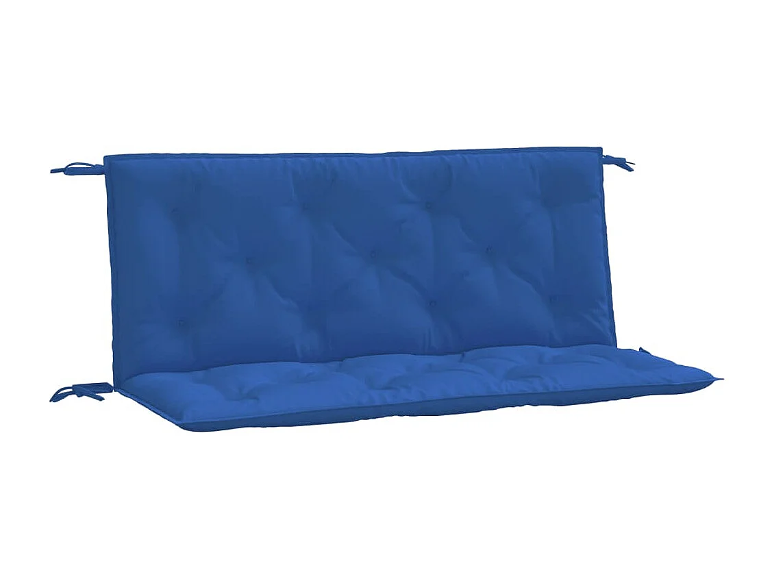 Coussins de banc de jardin 2 pièces bleu 120x50x7 cm tissu Oxford