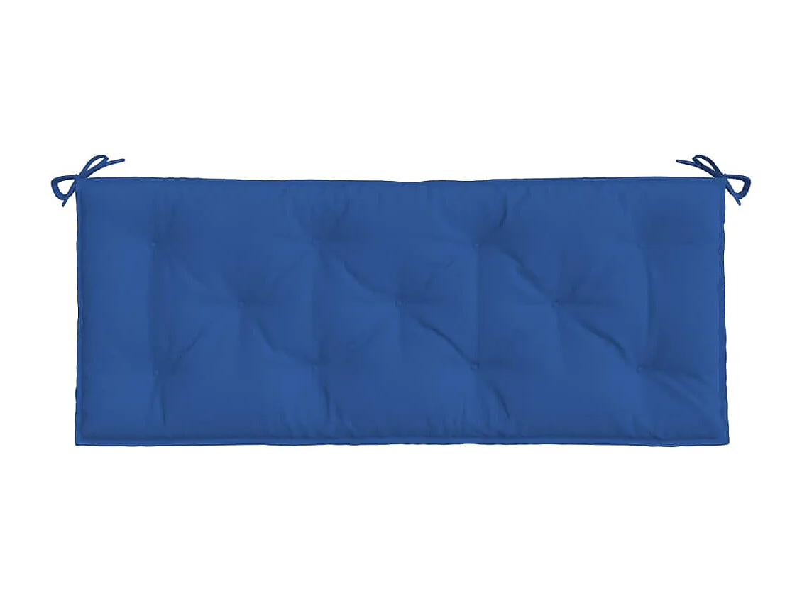 Coussins de banc de jardin 2 pièces bleu 120x50x7 cm tissu Oxford