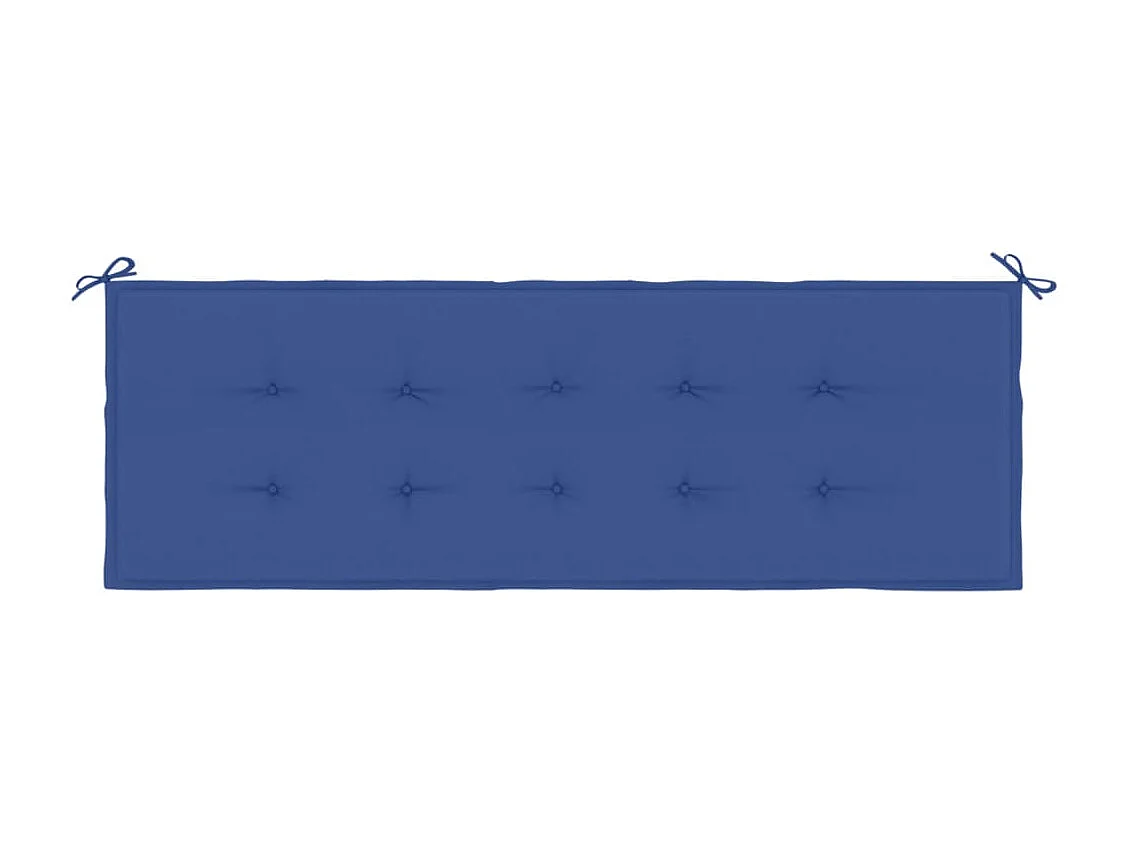 Almofadão para banco de jardim 150x50x3cm tecido oxford azul real