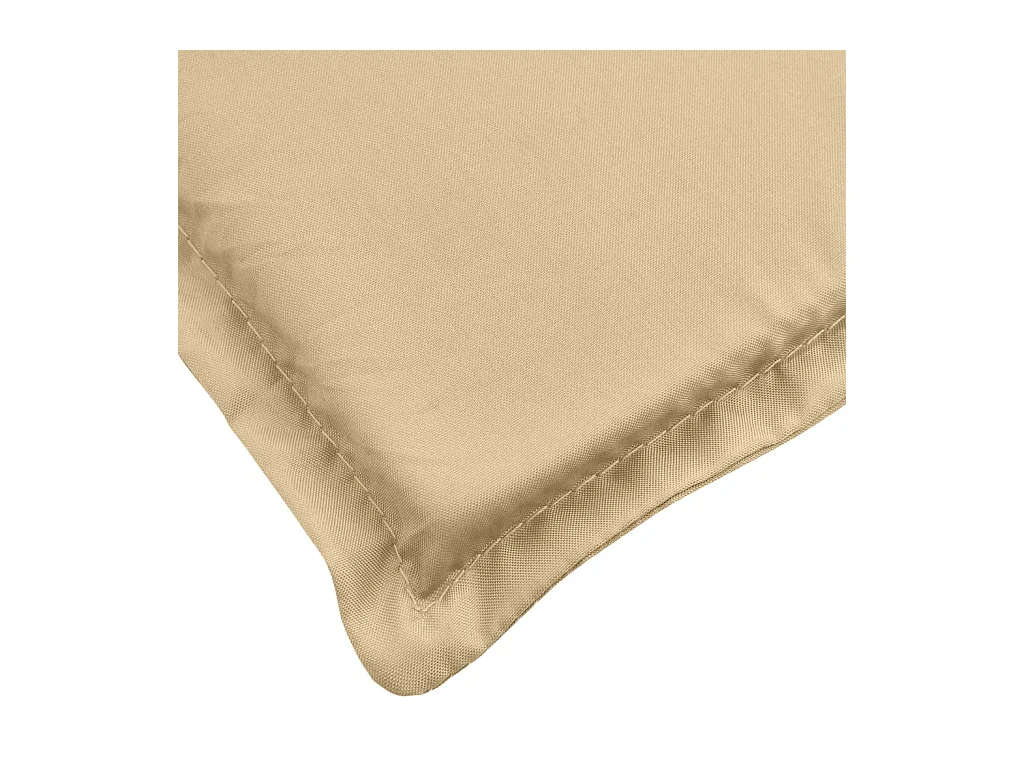Coussins de banc de jardin lot de 2 beige mélangé tissu