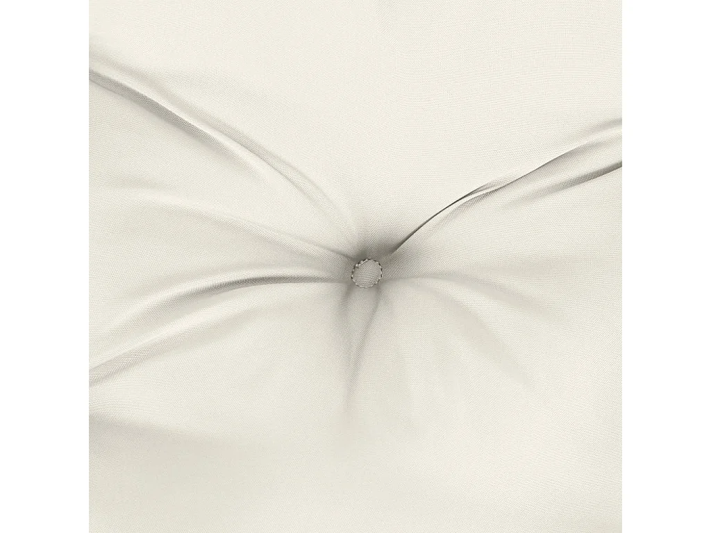 Coussin de banc de jardin crème mélangé 120x50x7 cm tissu