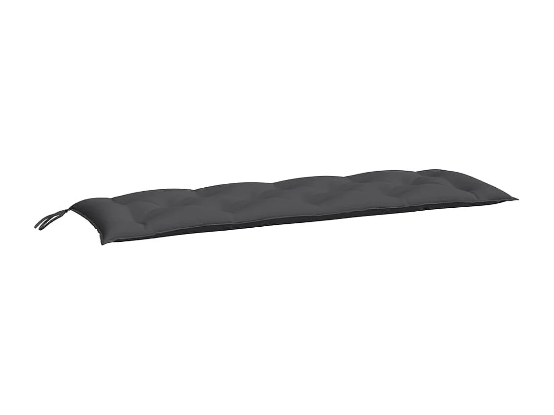 Coussins de banc de jardin 2 pièces anthracite tissu Oxford