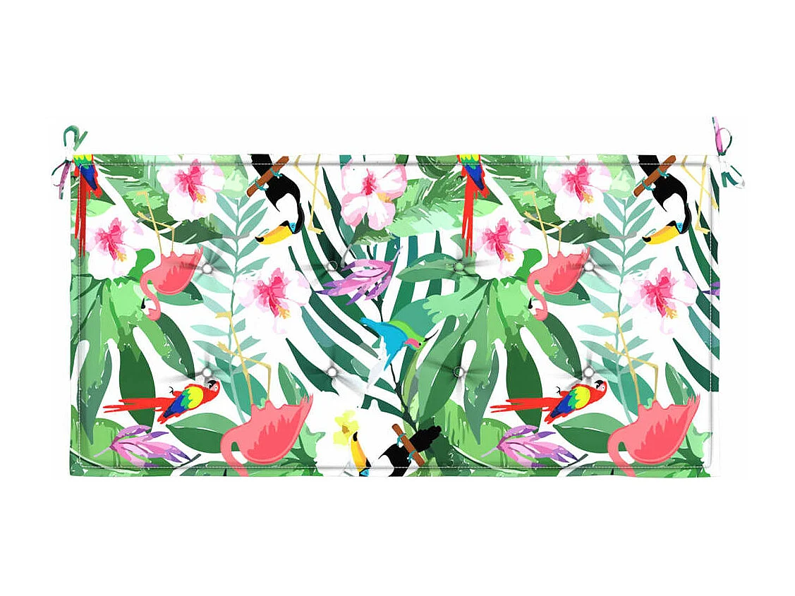 Cojín para banco de jardín tela Oxford multicolor 100x50x3 cm