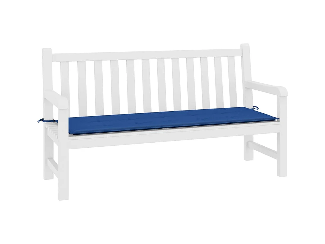 Tuinbankkussen 200x50x4 cm oxford stof koningsblauw