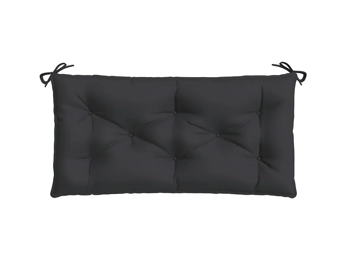 Coussin de banc de jardin noir 100x50x7 cm tissu oxford