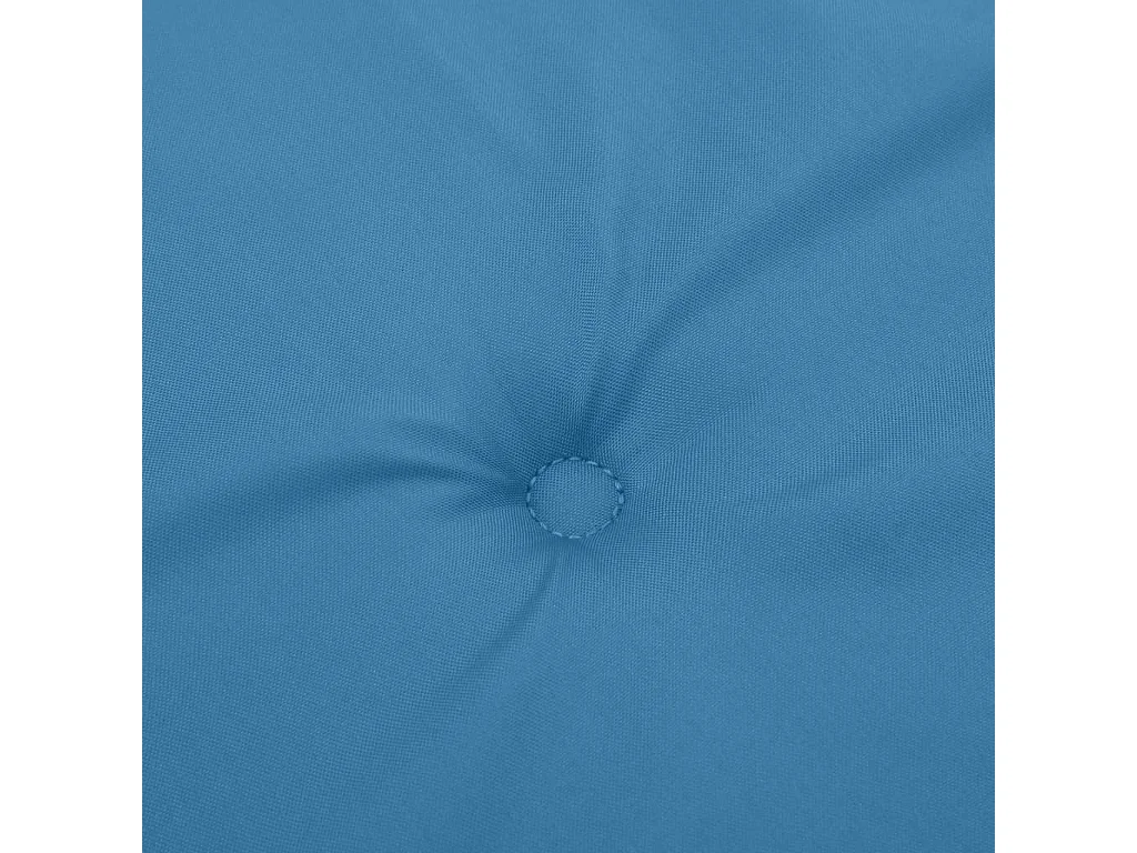 Tuinbankkussens 2 st 200x50x7 cm stof gemêleerd blauw