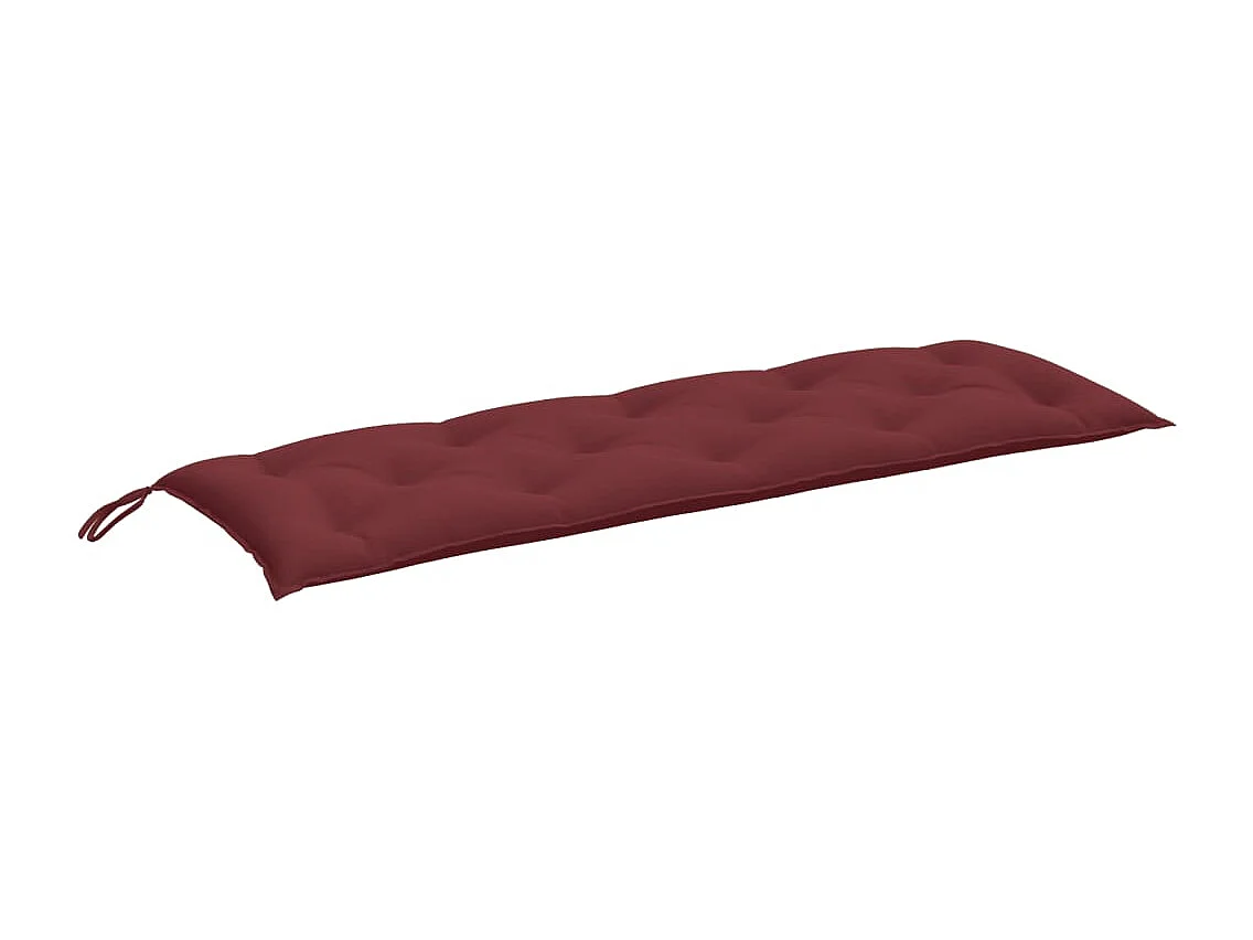 Coussin de banc de jardin rouge bordeaux mélangé tissu