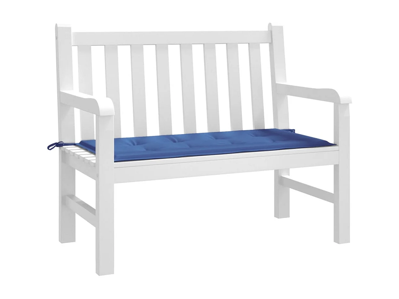 Almofadão para banco de jardim 120x50x3cm tecido oxford azul real