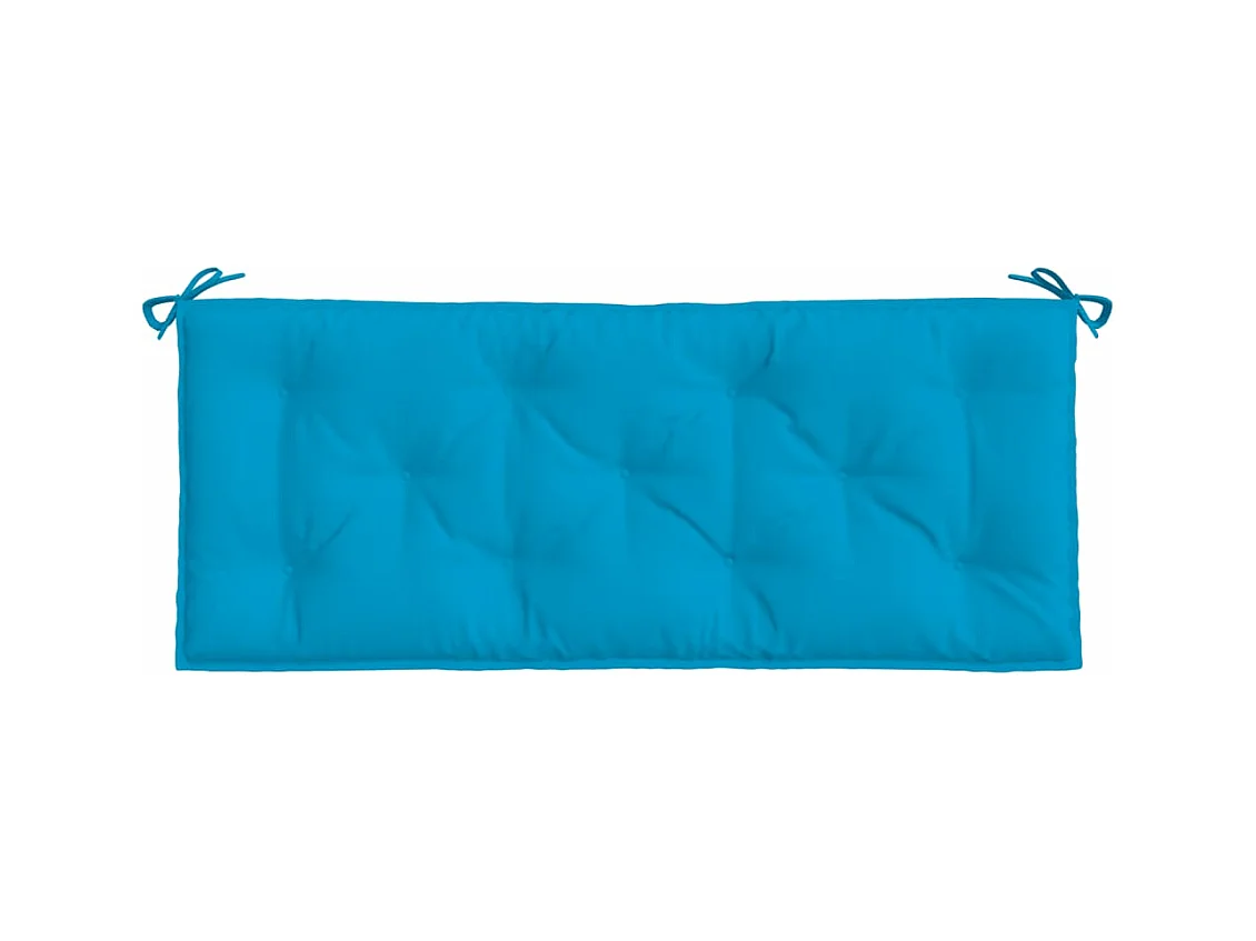 Coussins de banc de jardin 2 pièces bleu clair tissu Oxford