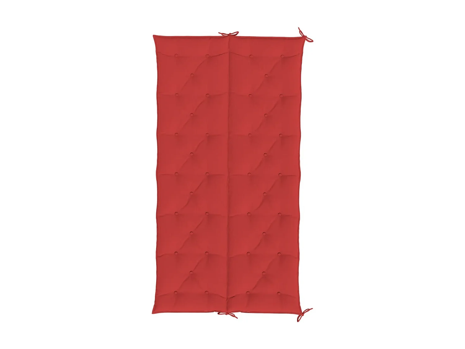 Cojines de banco de jardín 2 unidades tela Oxford rojo 200x50x7 cm