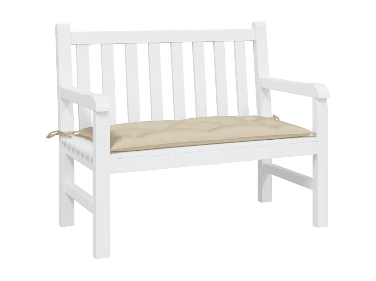Coussin de banc de jardin beige 110x50x7 cm tissu oxford